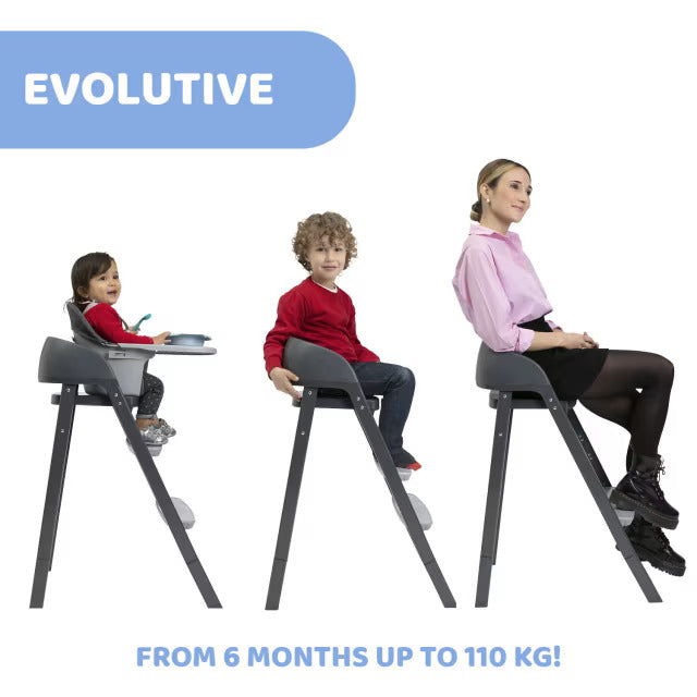 Chicco Juvenile Crescendo Up Highchair Etna Black