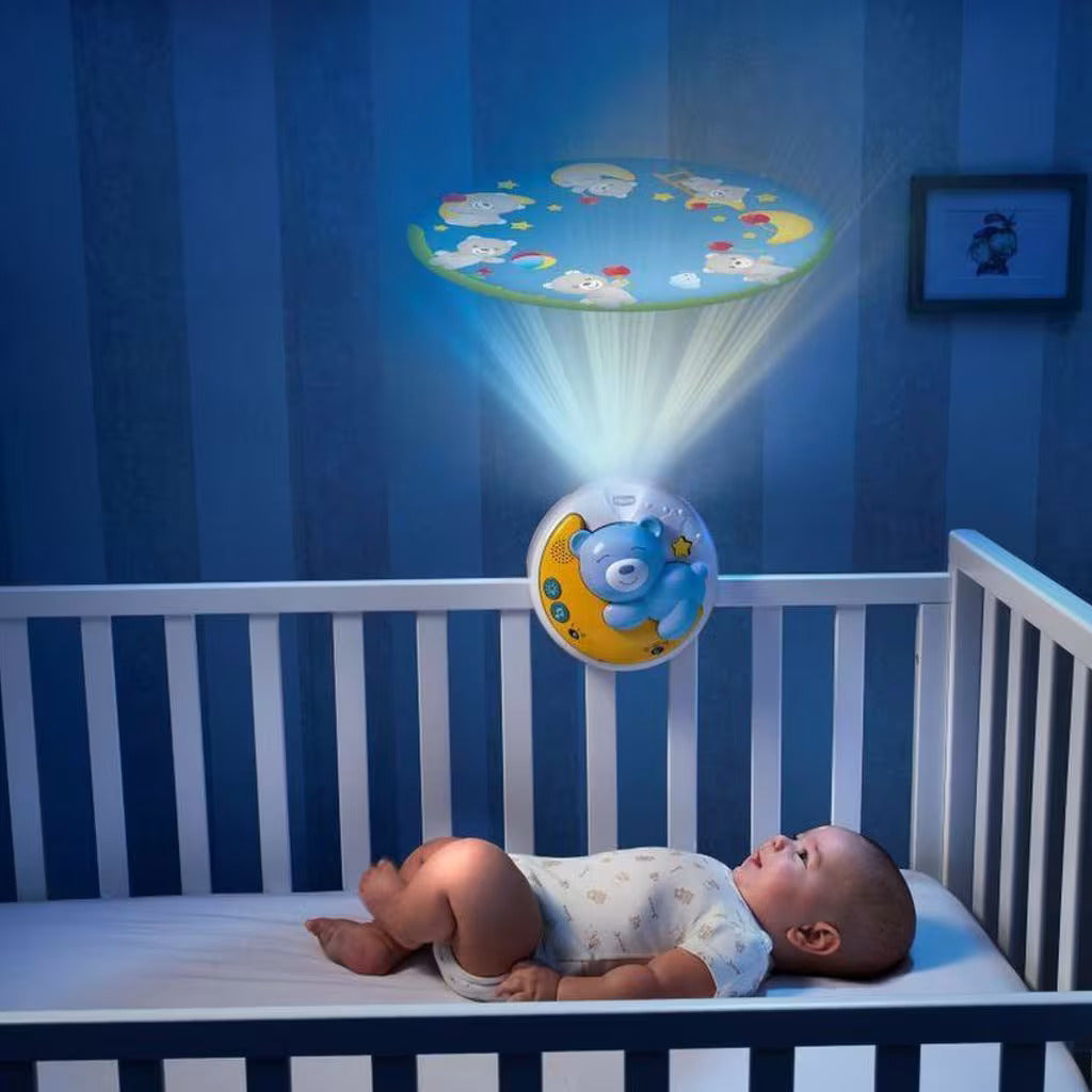 Chicco Next2Moon Cot Projector & Mobile – Blue