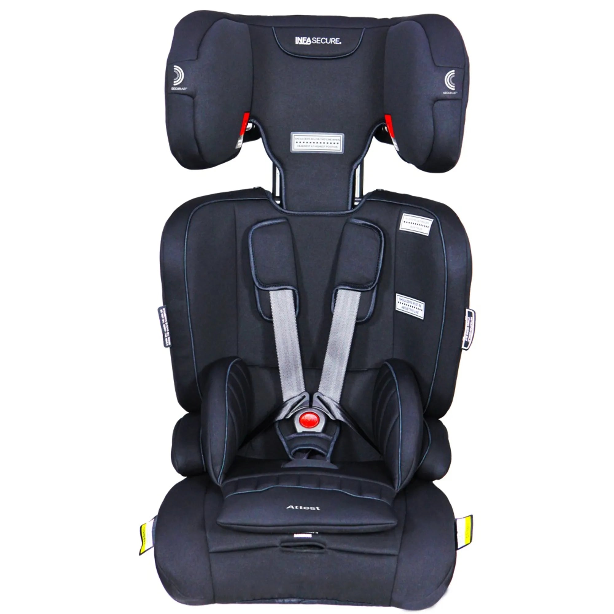 InfaSecure Attest Quantum Pro Black Convertible Booster Seat
