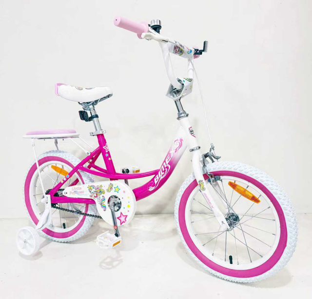 Supermax 16" Little Princess Pink Bike with Back Seat