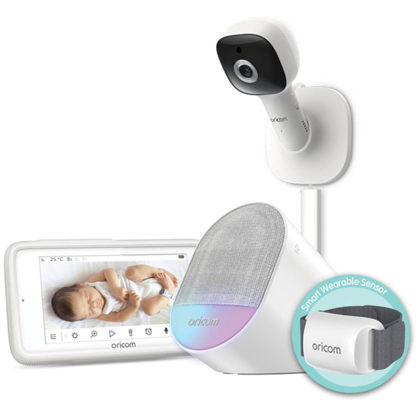 Oricom Guardian Pro Wearable Sleep Tracker + Video Baby Monitor