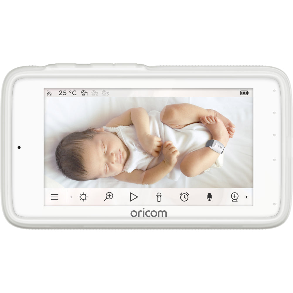 Oricom Guardian Pro Wearable Sleep Tracker + Video Baby Monitor