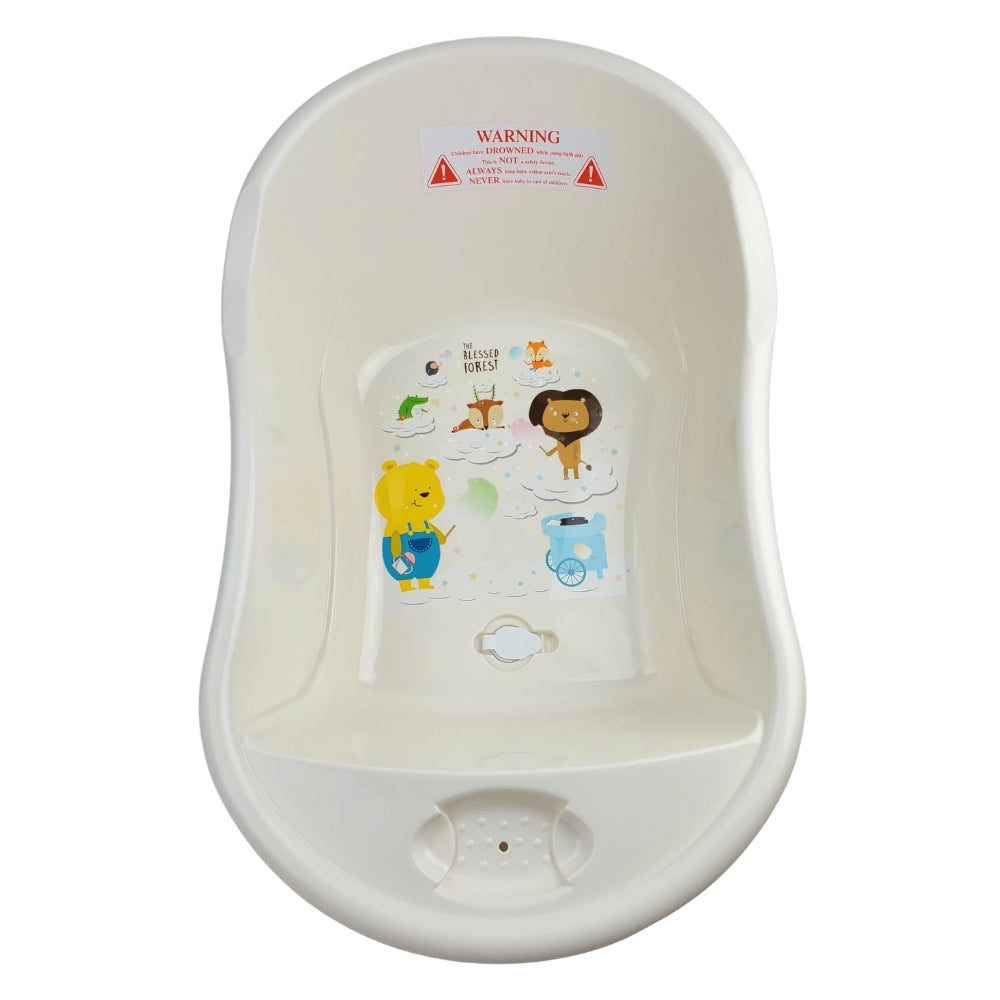 Small Double Bear Bath Tub - White