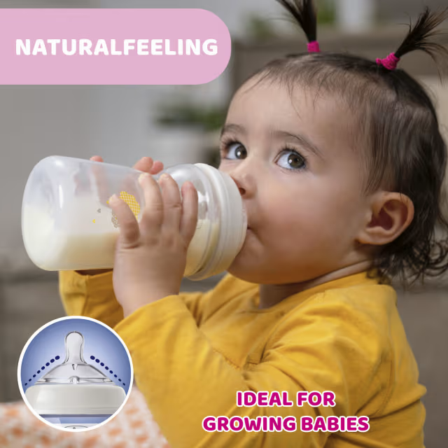 Chicco Natural Feeling 330ml Fast Flow Baby Bottle