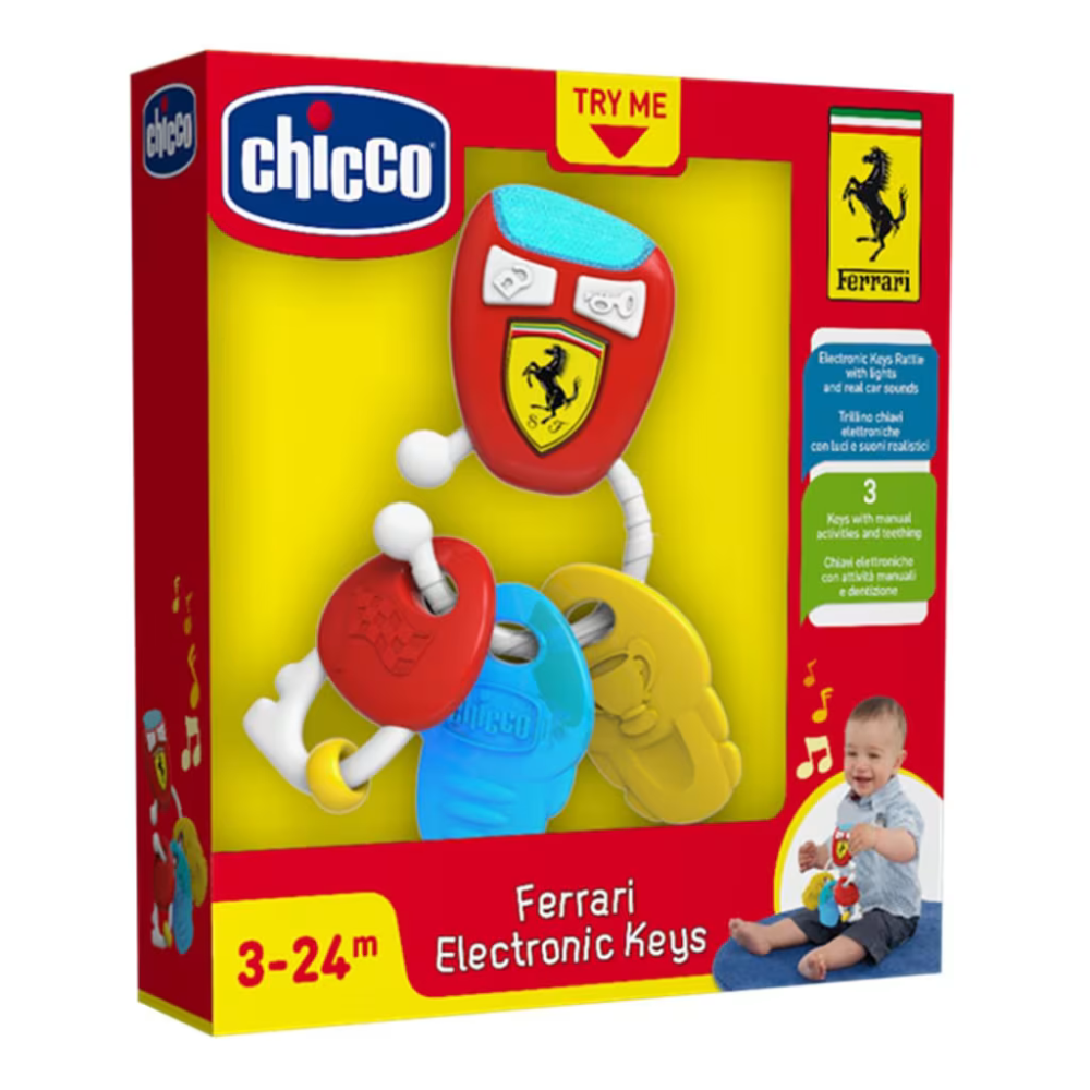 Chicco Toy Ferrari Electronic Keys Plastic Rattle