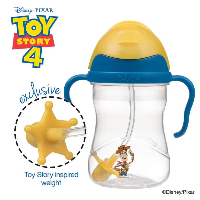 b.box Woody Disney Sippy Cup – Leak-Proof, Weighted Straw 240ml - Multicolor main image 1