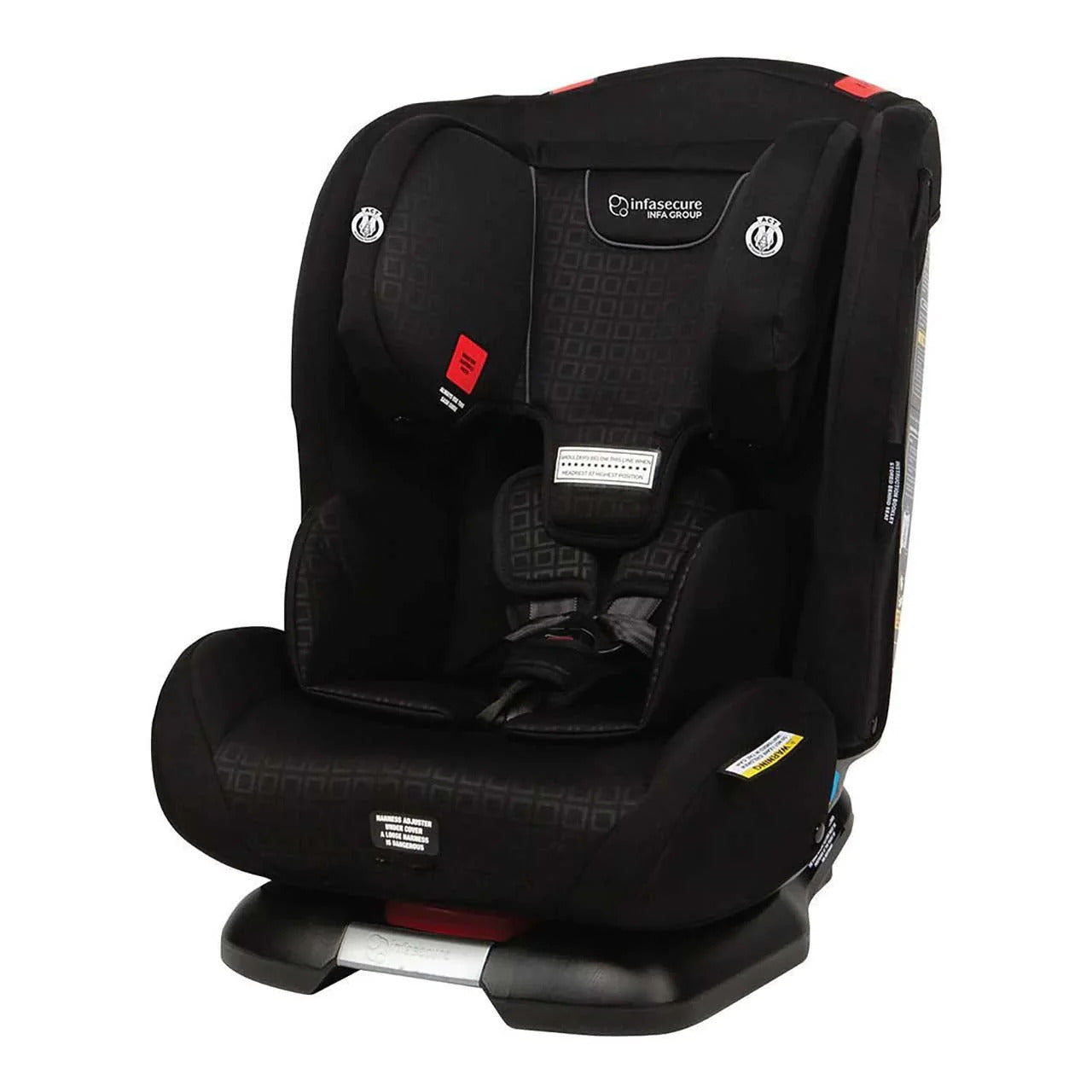 InfaSecure Talent Convertible Car Seat - Charcoal (Birth to 8 Years)