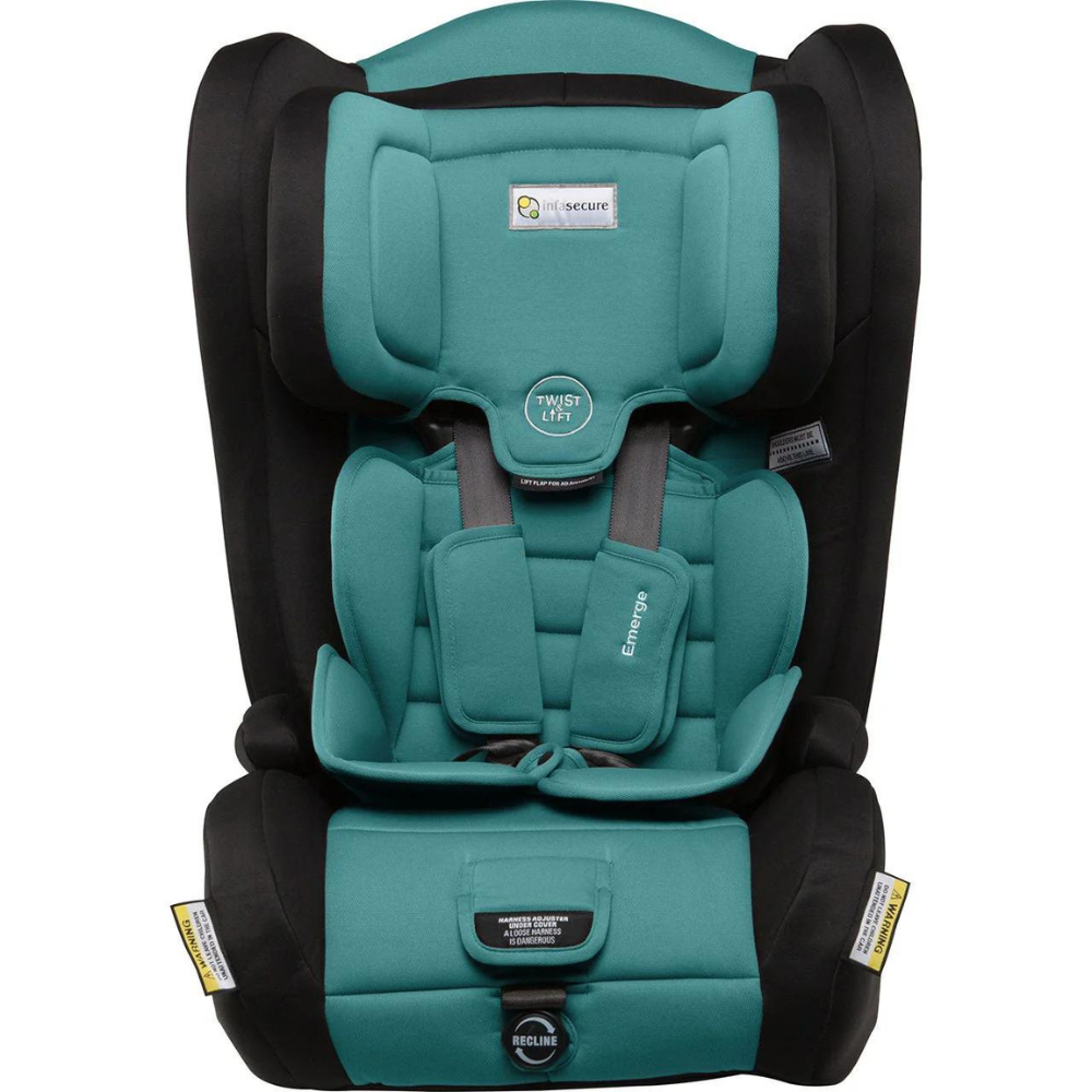 Infa Secure Emerge Astra Convertible Booster Seat Aqua Aussie Baby