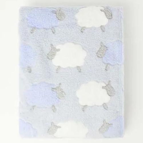 Snugtime Coral Fleece Blanket with Toy - Blue