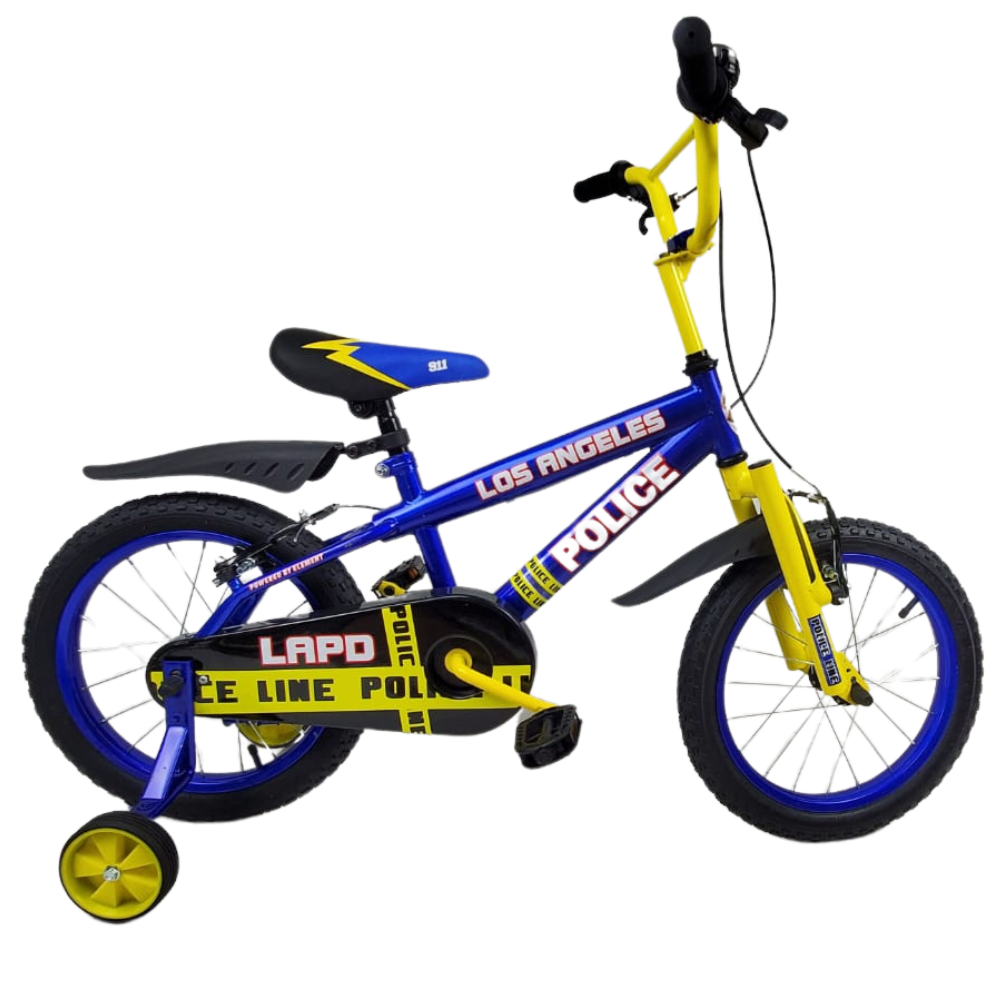 Supermax Police 16 Inch Kids Push Bike