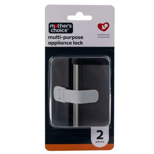 Mother's Choice Multi Purpose Application Lock White 2pk