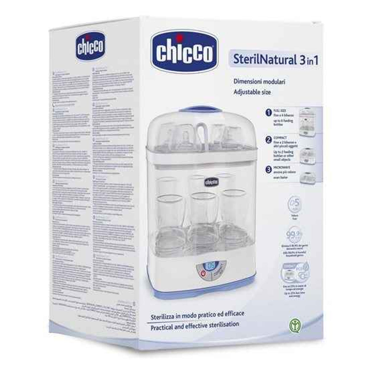 Chicco 3 in 1 Steam Steriliser & Bottle Warmer Package Deal