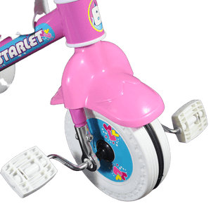 Deluxe Learn 'n' Ride Pink Pedal Tricycle With Push Bar - Aussie Baby