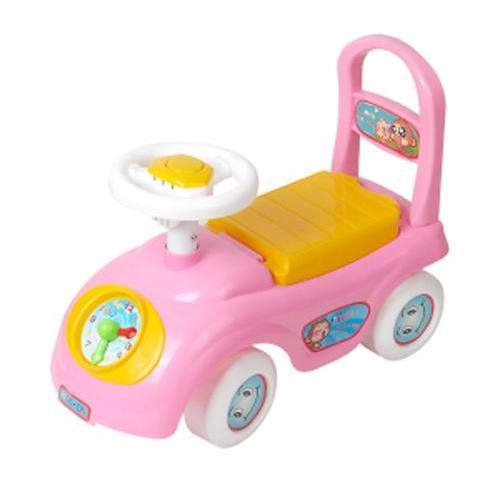 Tick Tock Clock Ride On - Pink - Aussie Baby