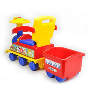 Toddler Kids Choo Choo Ride-On Train Toy with Trailer - Red - Aussie Baby
