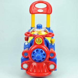 Locomotive Ride-On Car - Blue - Aussie Baby