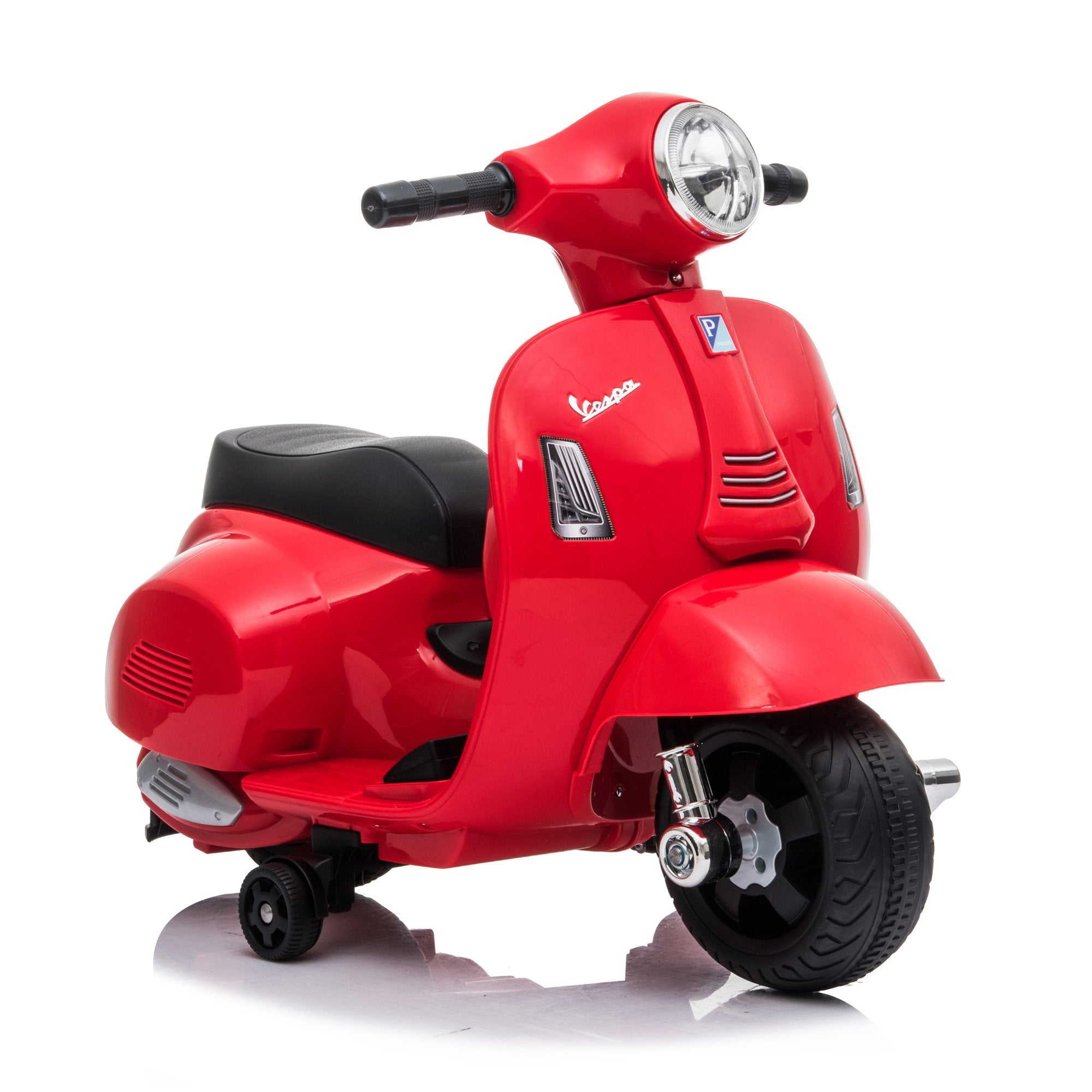 Vespa Licensed Mini 6V Electric Ride On Bike - Red - Aussie Baby