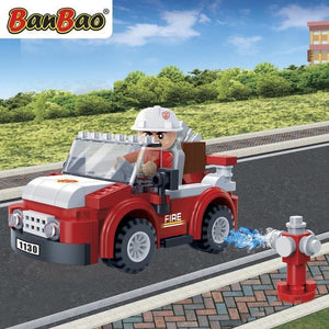 BanBao Fire and Rescue - Fire Captain Car 7117 - Aussie Baby
