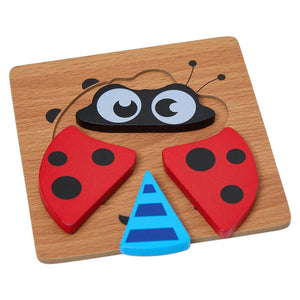 Colourful Four Piece Beetle Puzzle - Aussie Baby