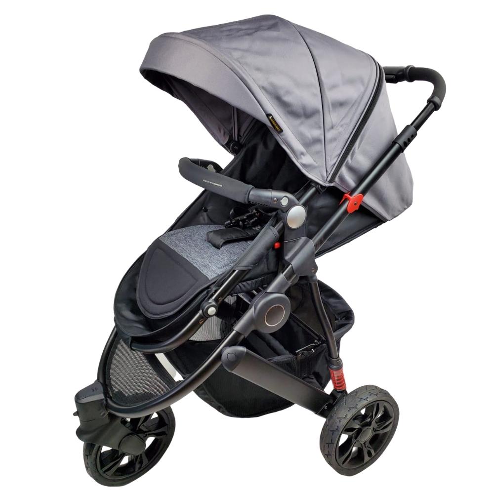 Aussie Baby Explorer Wheels Pram Grey