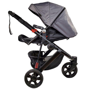 Aussie Baby Explorer 3 Wheels Pram - Grey - Aussie Baby