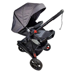Aussie Baby Explorer 3 Wheels Pram - Grey - Aussie Baby