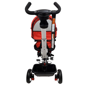 Deluxe Kids Tricycle with Sun Canopy & Parent Handle - Red - Aussie Baby