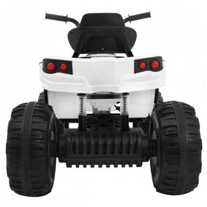Kids 12V Quad Bike with EVA Wheels - White - Aussie Baby