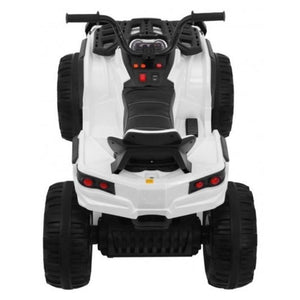 Kids 12V Quad Bike with EVA Wheels - White - Aussie Baby