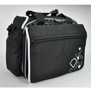 Out & About Carry All Travel Nappy Bag w/ Thermal Bottle Holder - Black - Aussie Baby