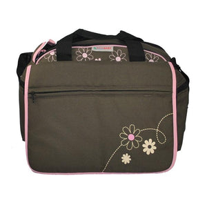 Out & About Carry All Travel Nappy Bag w/ Thermal Bottle Holder - Pink - Aussie Baby