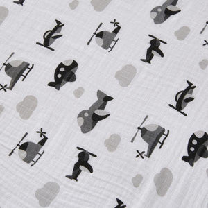 Big Softies Pre-Washed 2 pack Muslin Wraps - Cloud - Aussie Baby