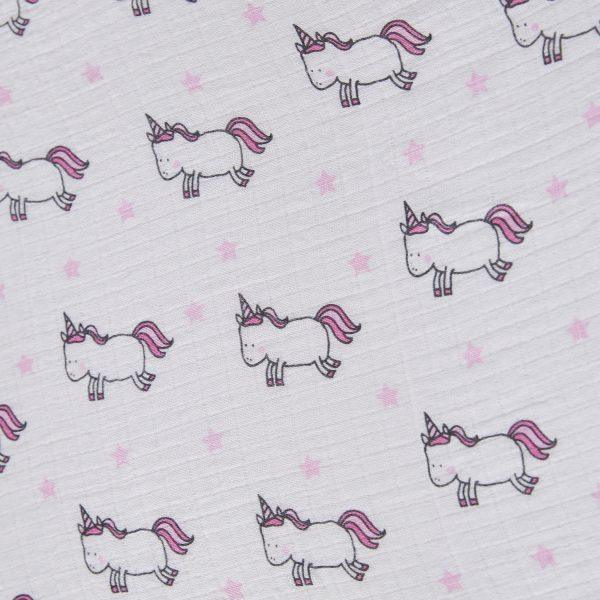 Big Softies Pre-Washed 2 pack Muslin Wraps - Unicorn - Aussie Baby