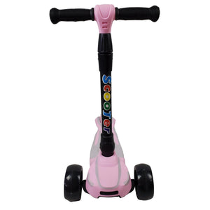 Super Max Kids Foldable Scooter with Flashing Wheels - Pink - Aussie Baby