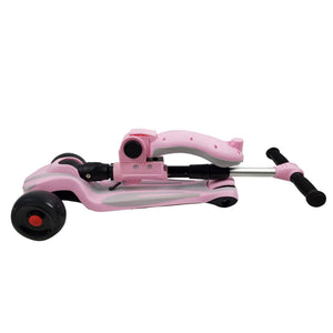 Super Max 2-in-1 Kids Foldable Scooter & Ride On - Pink - Aussie Baby