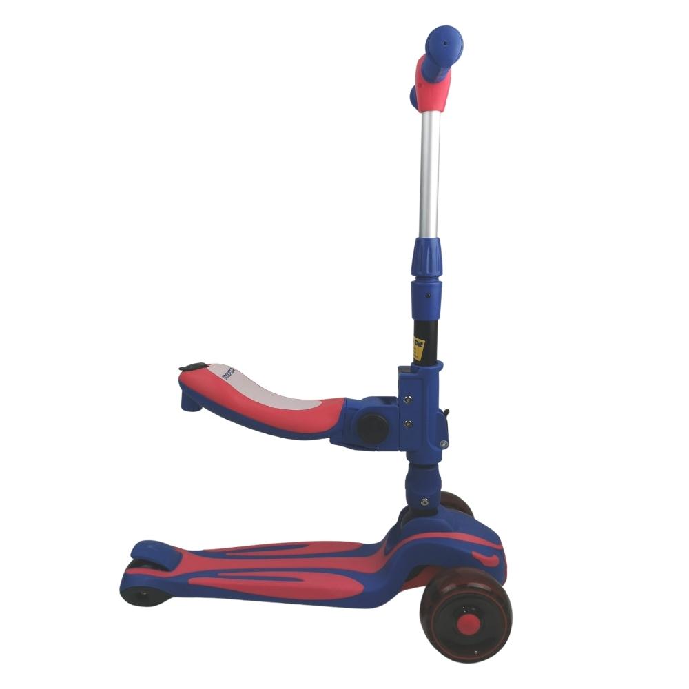 Supermax Pro 2-in-1 Kids Foldable Scooter & Ride On - Blue - Aussie Baby