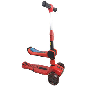 Supermax Pro Max 2-in-1 Kids Foldable Scooter & Ride On - Red - Aussie Baby