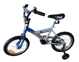 Blue Jimmy 16 Inch Kids Push Bike with Training Wheels - Aussie Baby