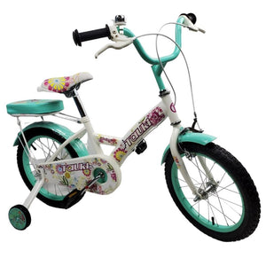 Supermax Kids Floral 12 Inch Bike - Aquamarine - Aussie Baby