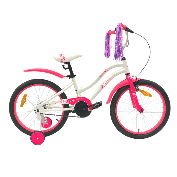 Supermax Alvas 20 Inch Girl Bike with Training Wheel Pink