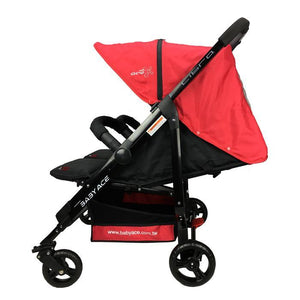 Baby Ace Libra Twin Stroller - Red - Aussie Baby