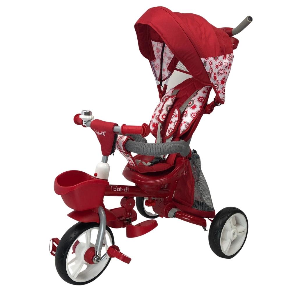 Deluxe Foldable Trike with Parent Control Red Aussie Baby