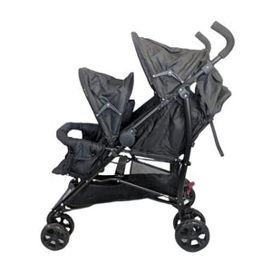 Aussie Baby Vitesse Deux Tandem Stroller - Black - Aussie Baby