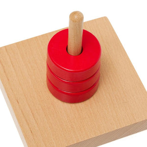 Vertical Single Wooden Stacking Toy - Aussie Baby