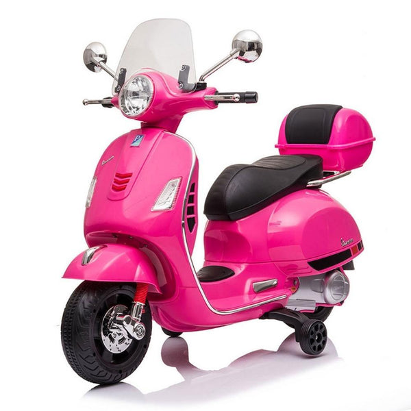 Vespa Licensed GTS 12V Kids Ride On Motorbike - Pink - Aussie Baby