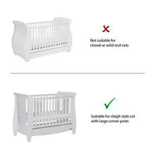 Sweet Dreams Air Pad - Sleigh Cot - White - Aussie Baby