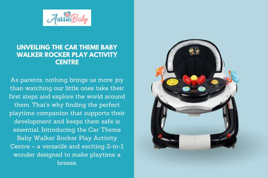 Unveiling the Car Theme Baby Walker Rocker Play Activity Centre