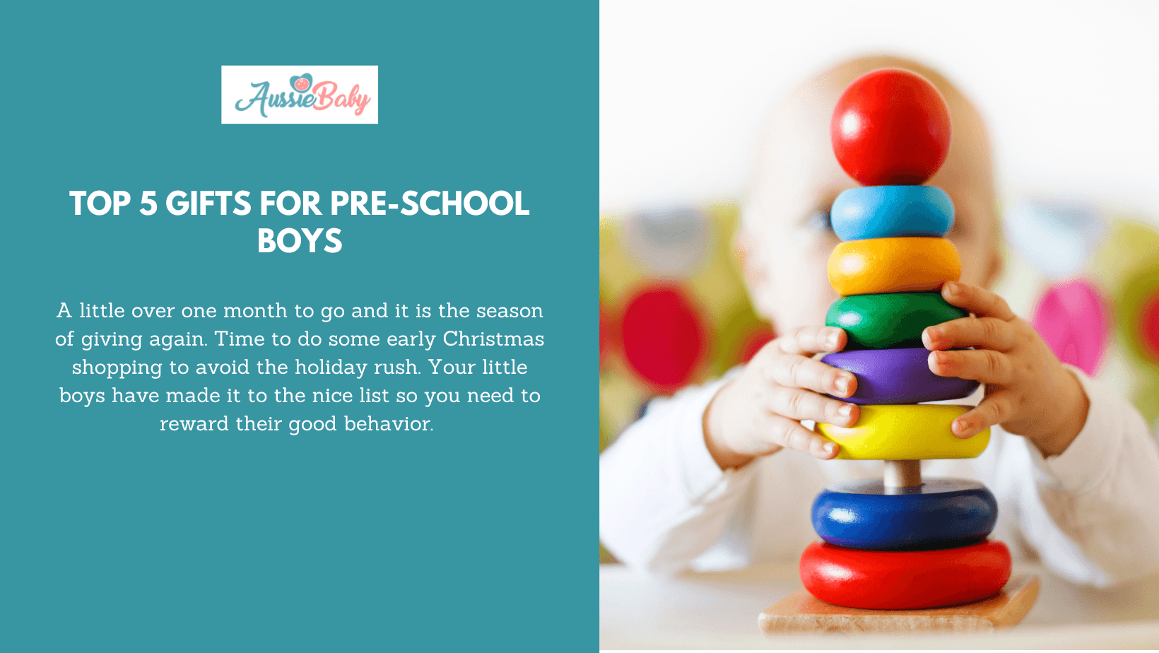 Top 5 Gifts For Pre-School Boys - Aussie Baby