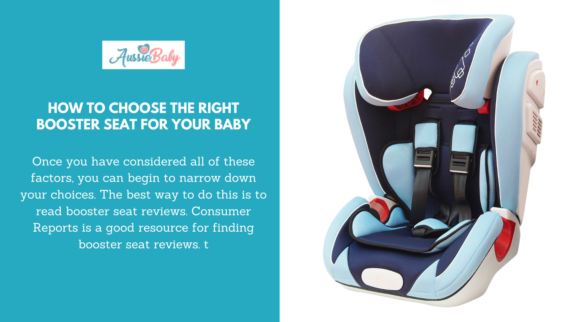 How to Choose the Right Booster Seat for Your Baby