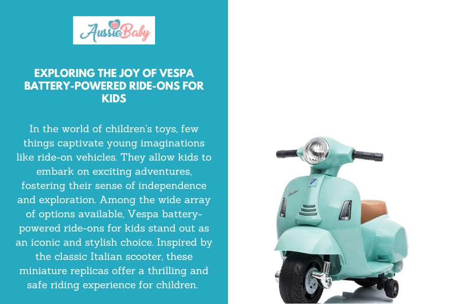 Exploring the Joy of Vespa Battery-Powered Ride-Ons for Kids